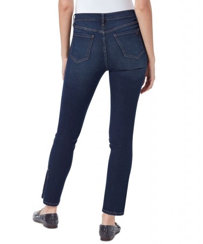 Women's High-Rise Slit Ankle Skinny Jeans FLAWLESS BLUE $23.68 Jeans