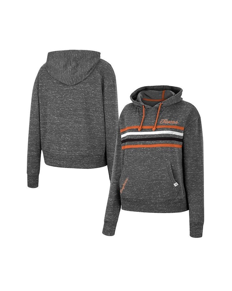 Women's Charcoal Texas Longhorns Backstage Speckled Pullover Hoodie Charcoal $36.29 Sweatshirts