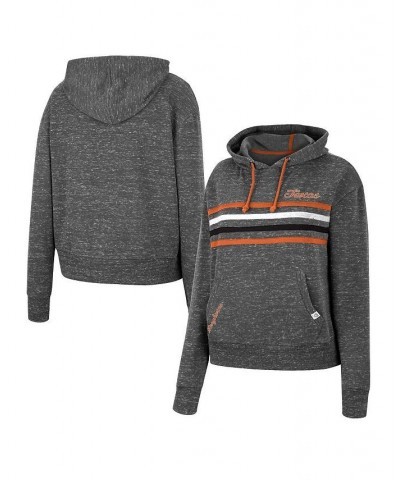 Women's Charcoal Texas Longhorns Backstage Speckled Pullover Hoodie Charcoal $36.29 Sweatshirts